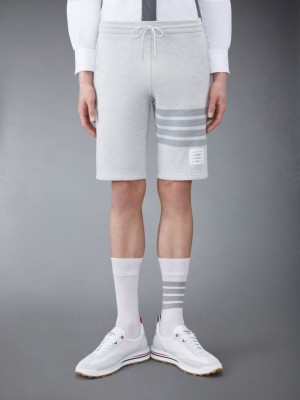 Thom Browne Classic Loopback 4-Bar Sweatshorts Herren Grau | CXC96B57431