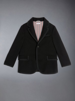 Thom Browne Classic Pique Suiting Tuxedo Jacken Jungen Schwarz | CBP17L55266
