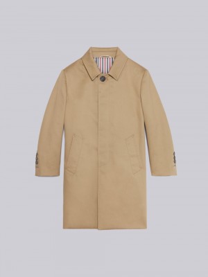 Thom Browne Mackintosh Bal Collar Mäntel Mädchen Beige | LAS30Q96330
