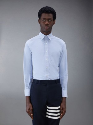 Thom Browne Oxford Hemd Herren Blau | GRC53Y80490