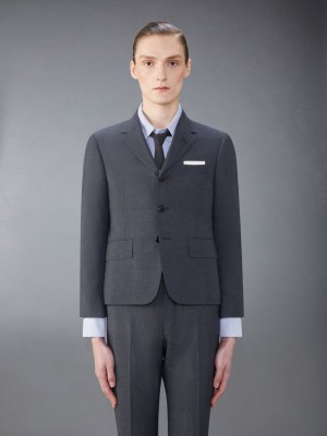 Thom Browne School Uniform Sport Mäntel Herren Grau | BUD98Z38547