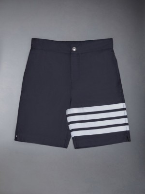 Thom Browne Solid Swim Tech 4-Bar Board Kurze Hose Jungen Blau | BJB85T85810