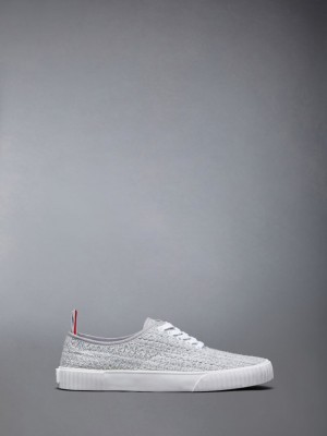 Thom Browne Tweed Heritage Sneakers Damen Grau | PCN58J19107