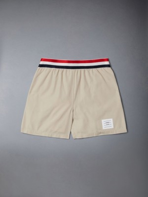 Thom Browne Typewriter Rugby Kurze Hose Jungen Braun | GCF81J56395