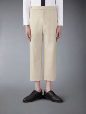 Thom Browne Typewriter Straight Leg Hose Herren Beige | VKJ01X27310