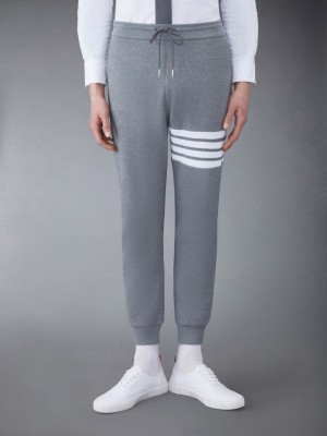 Thom Browne Waffle 4-Bar Jogginghose Herren Grau | BWW04G39591