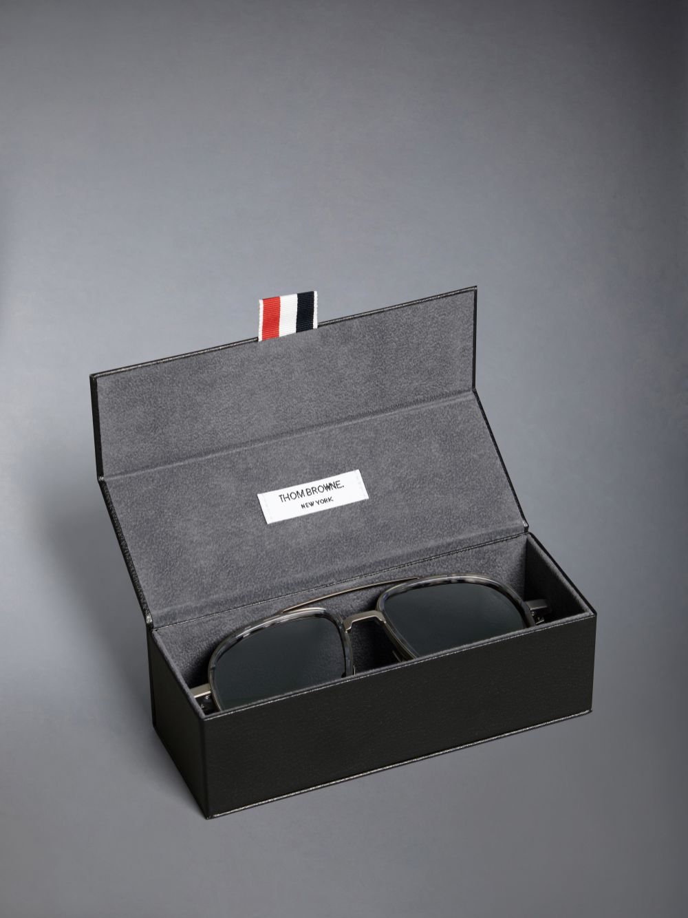 Thom Browne Acetate And Titanium Aviator Sonnenbrille Damen Grau | QOV75L85216