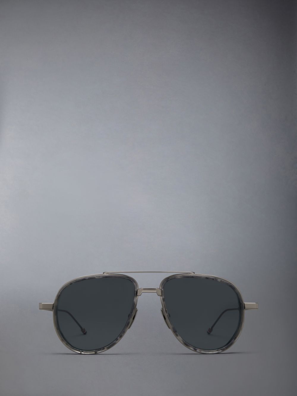 Thom Browne Acetate And Titanium Aviator Sonnenbrille Damen Grau | QOV75L85216