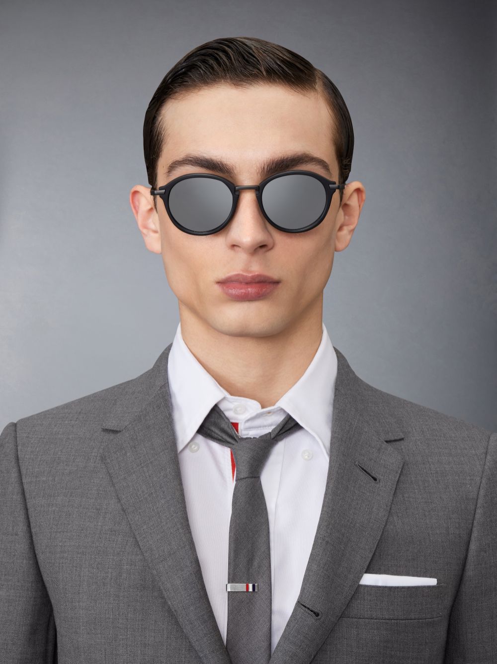 Thom Browne Acetate And Titanium Round Sonnenbrille Damen Schwarz | TJD78M51158