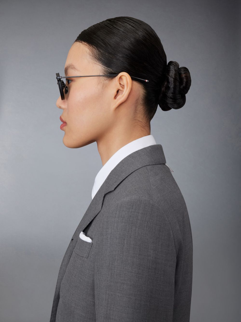Thom Browne Acetate And Titanium Round Sonnenbrille Damen Schwarz | TJD78M51158