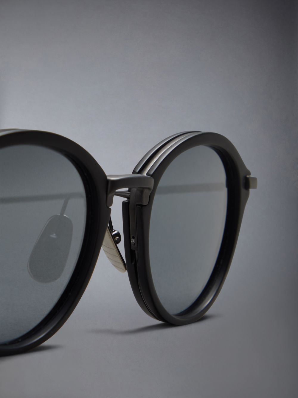 Thom Browne Acetate And Titanium Round Sonnenbrille Damen Schwarz | TJD78M51158