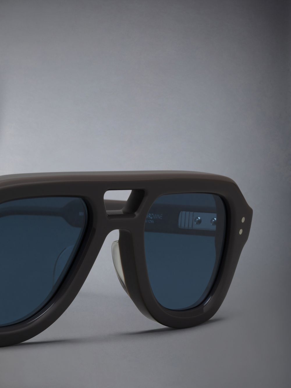 Thom Browne Acetate Aviator Sonnenbrille Damen Grau | LHR56H90746
