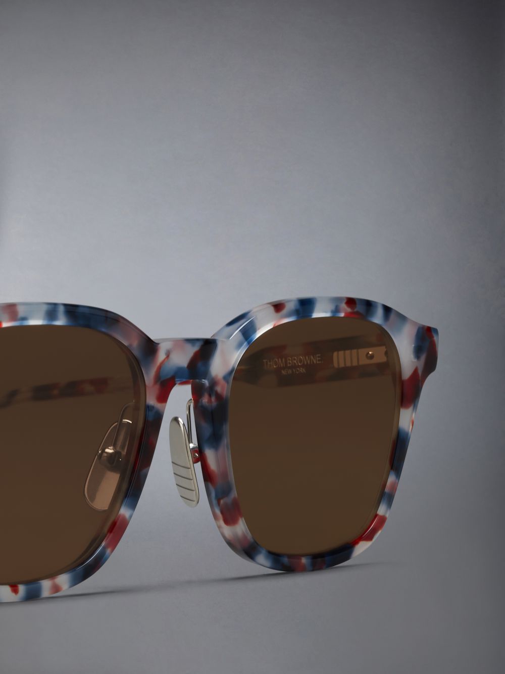 Thom Browne Acetate Rectangular Sonnenbrille Damen Mehrfarbig | WAM03E83907