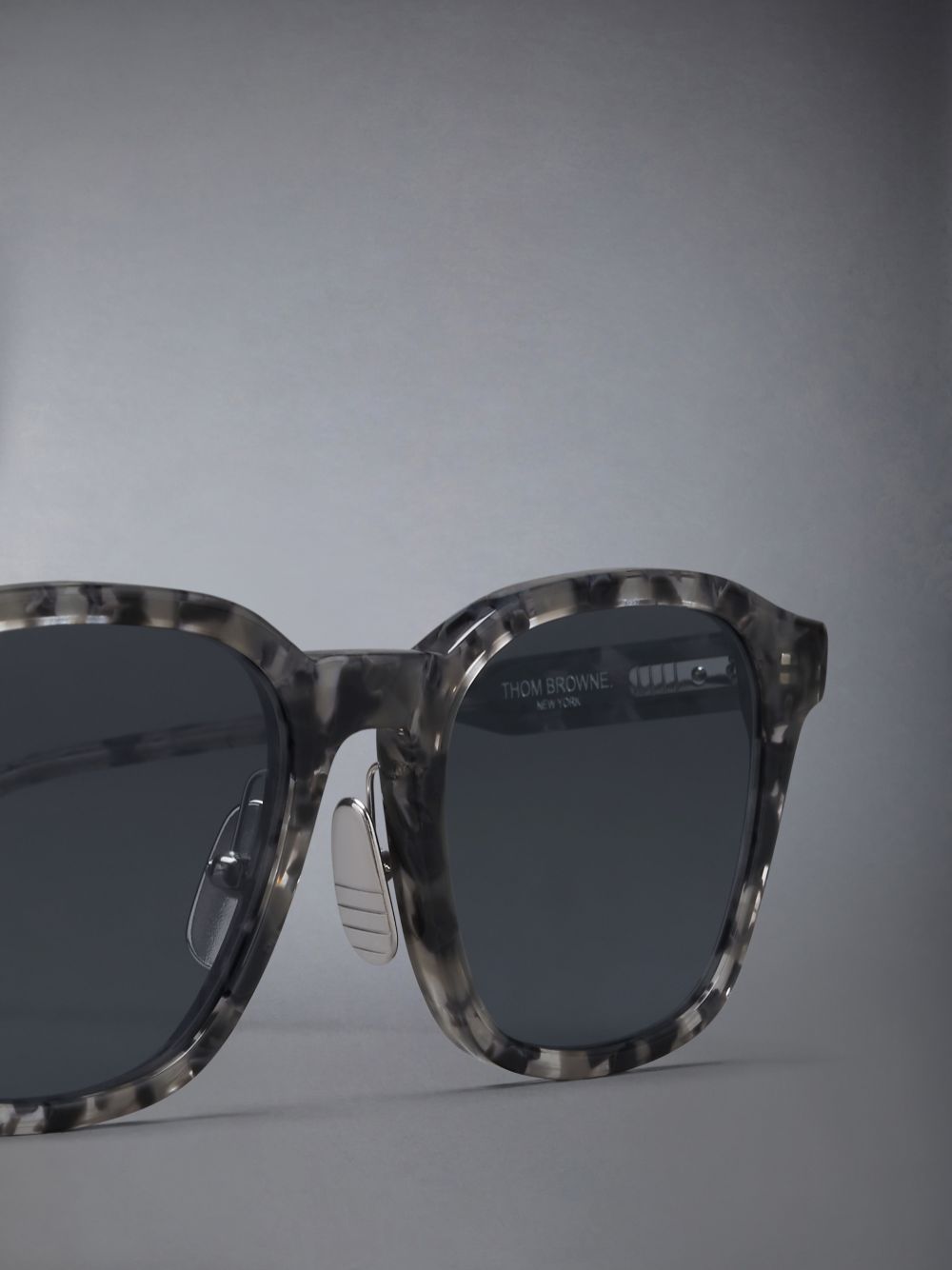 Thom Browne Acetate Rectangular Sonnenbrille Damen Grau | TNG82K33954