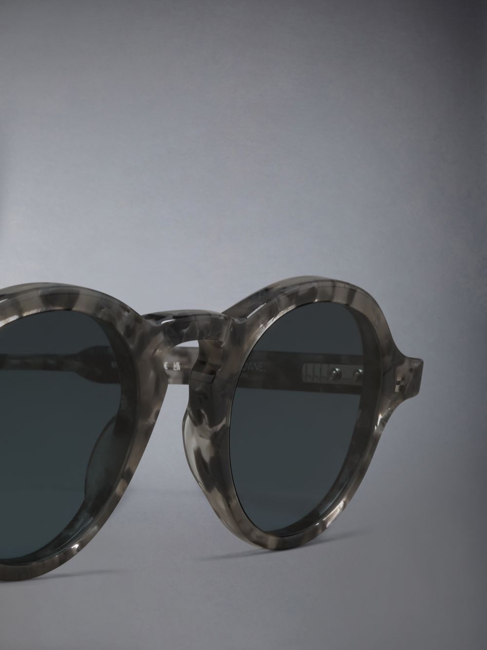 Thom Browne Acetate Round Sonnenbrille Damen Grau | VJA40I11827