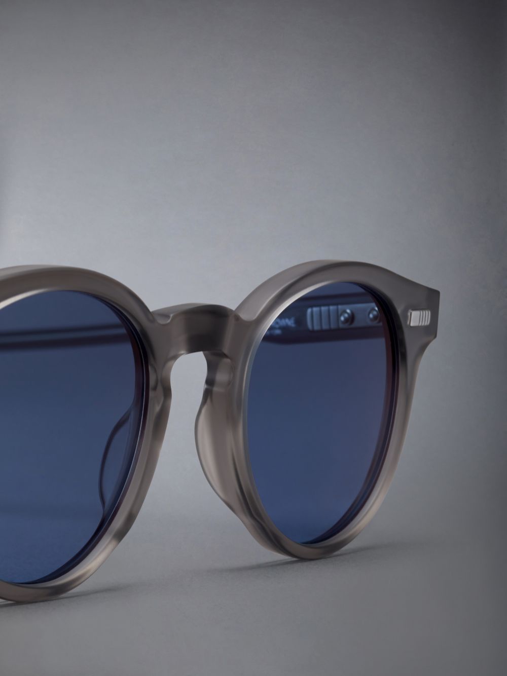 Thom Browne Acetate Round Sonnenbrille Damen Grau | IJO15D67369