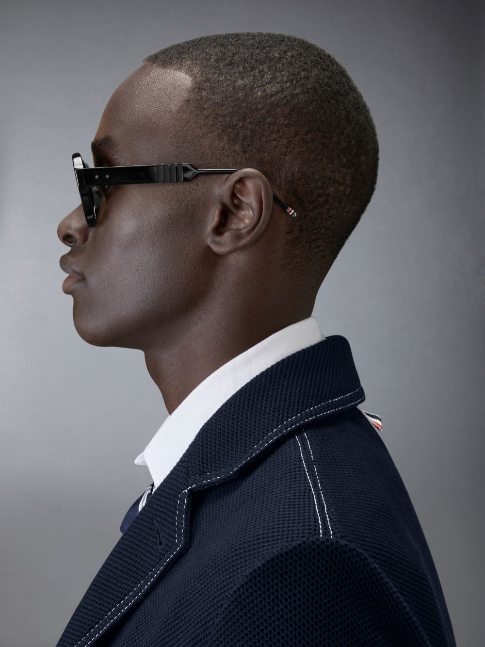 Thom Browne Acetate Round Sonnenbrille Damen Schwarz | RXG13L51330