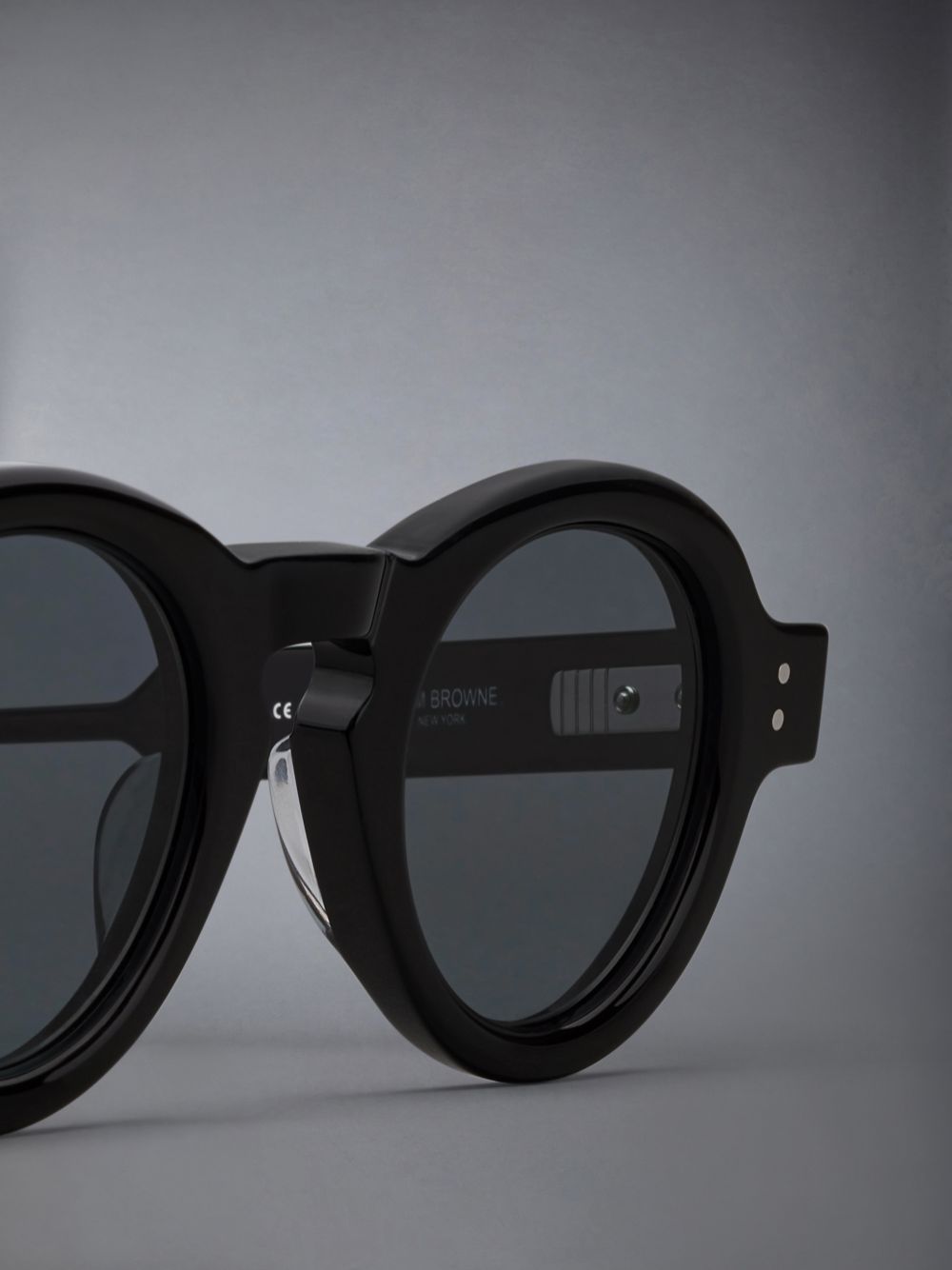 Thom Browne Acetate Round Sonnenbrille Damen Schwarz | RXG13L51330