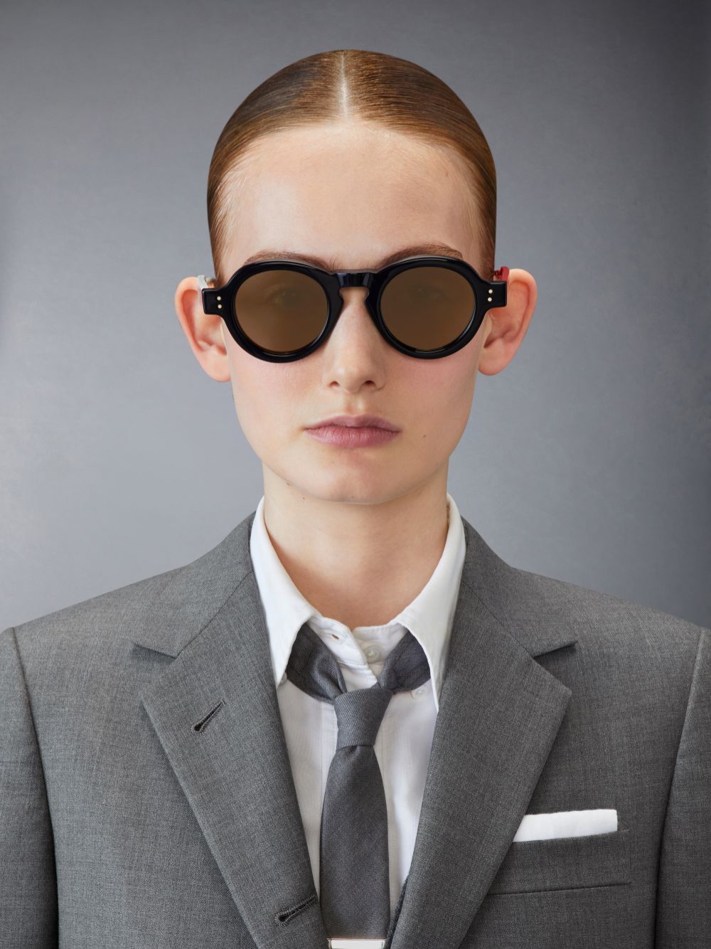 Thom Browne Acetate Round Sonnenbrille Damen Blau | XAJ51F74699