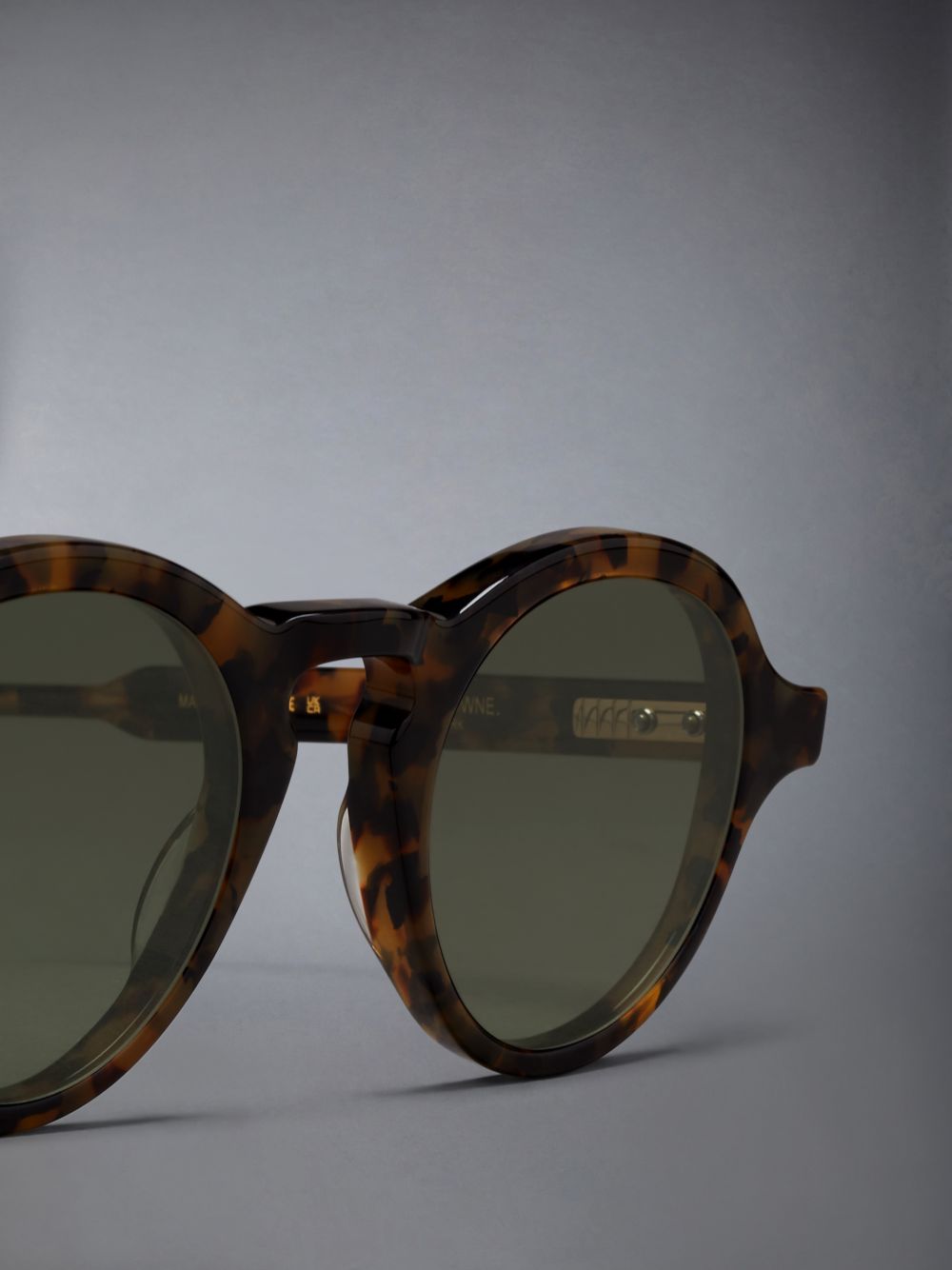 Thom Browne Acetate Round Sonnenbrille Herren Dunkelbraun | BPC08L31535