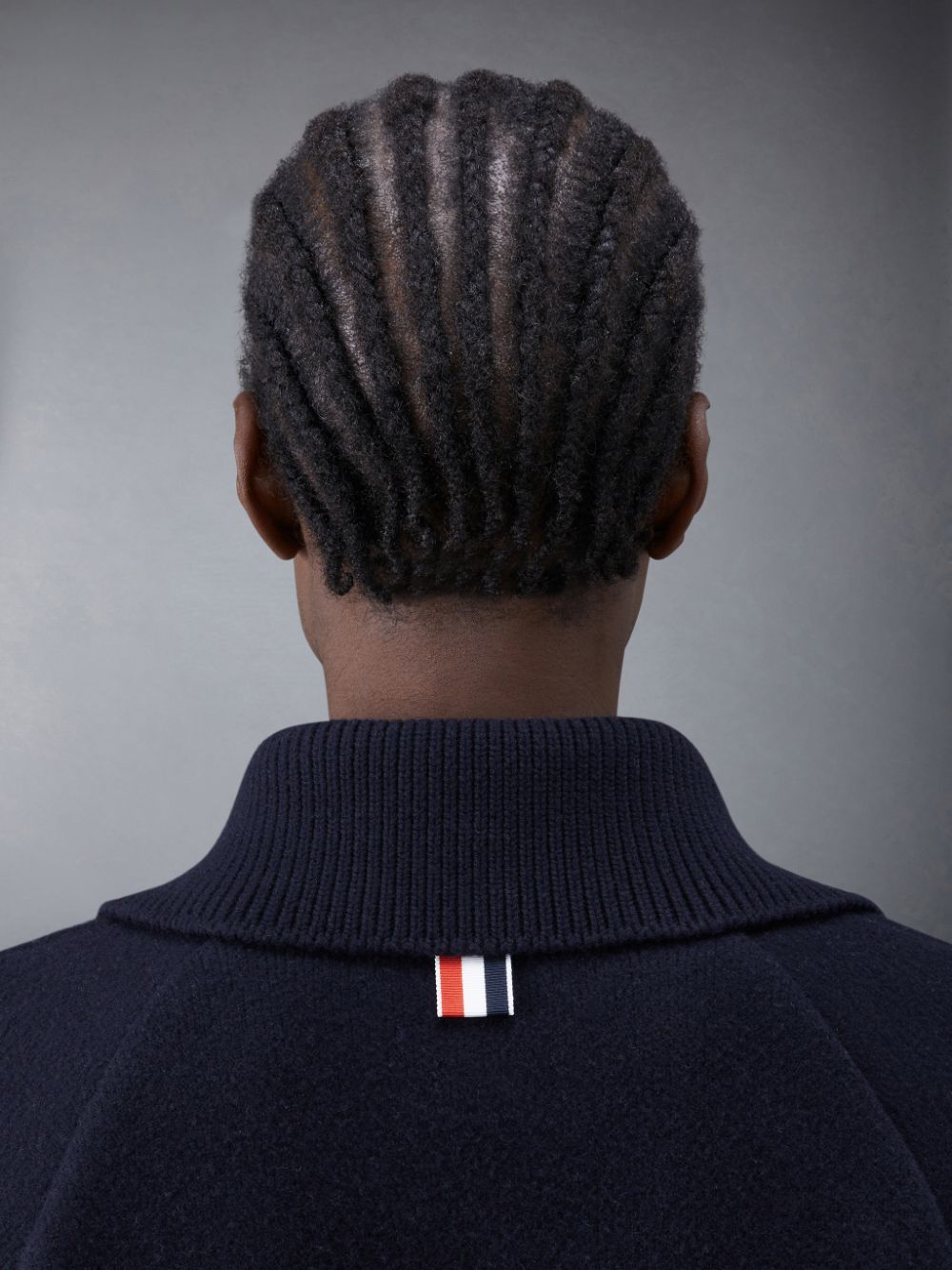 Thom Browne Boiled Wool Milano 4-Bar Cropped Car Mäntel Damen Blau | DMW78I09029