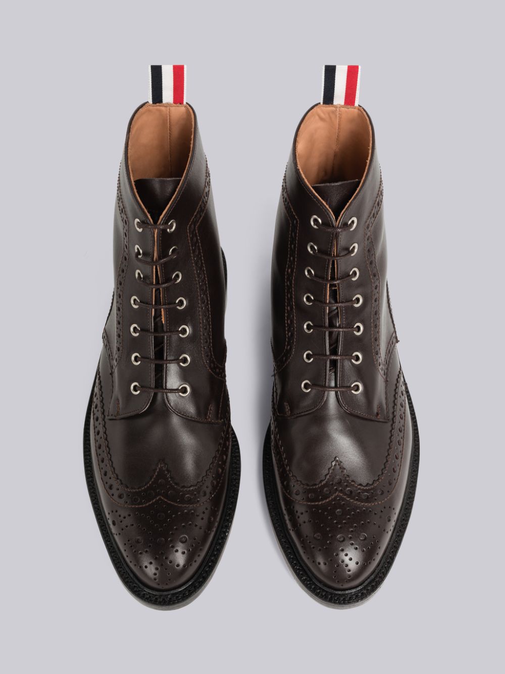 Thom Browne Box Calf Classic Wingtip Stiefel Herren Braun | WTH19C32823