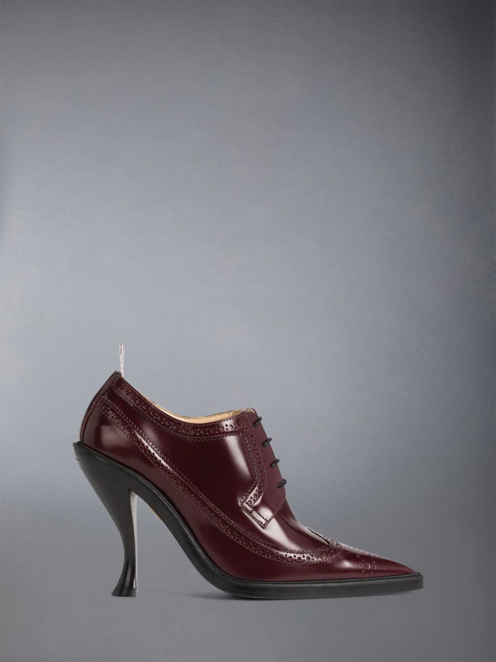 Thom Browne Calf Leather Curved Heel Longwing Brogue Schuhe Damen Braun | XDZ91M21717
