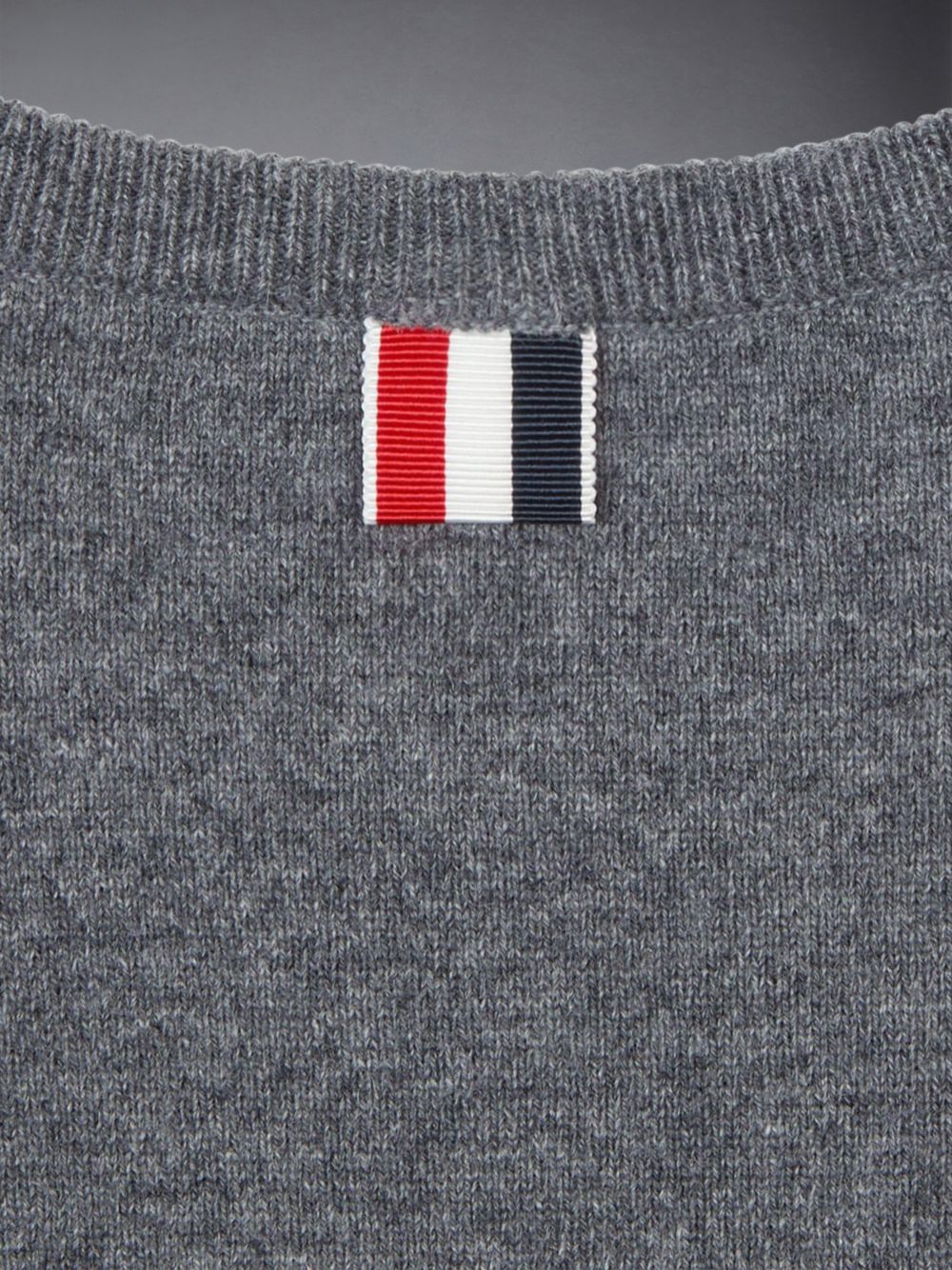 Thom Browne Cashmere 4-Bar Crewneck Pullover Mädchen Grau | WAN01I89335