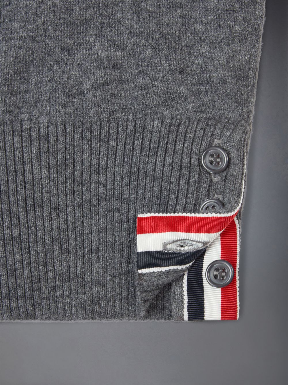Thom Browne Cashmere 4-Bar Crewneck Pullover Mädchen Grau | WAN01I89335