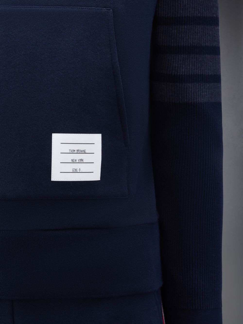 Thom Browne Classic Loopback 4-Bar Hoodie Herren Blau | MMH13K34314