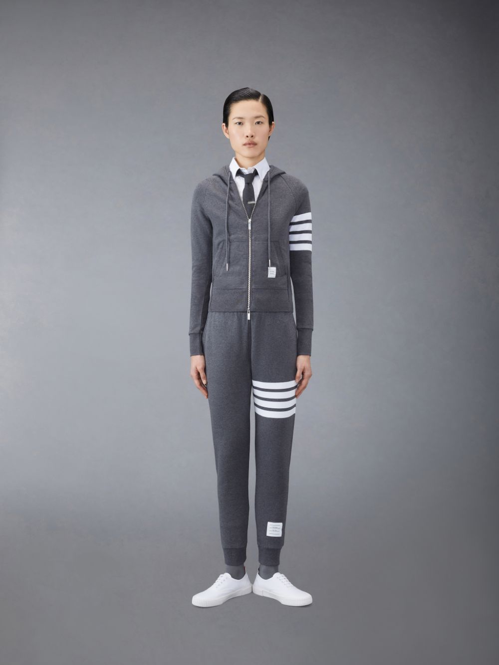 Thom Browne Classic Loopback 4-Bar Jogginghose Damen Grau | OJQ02V82081