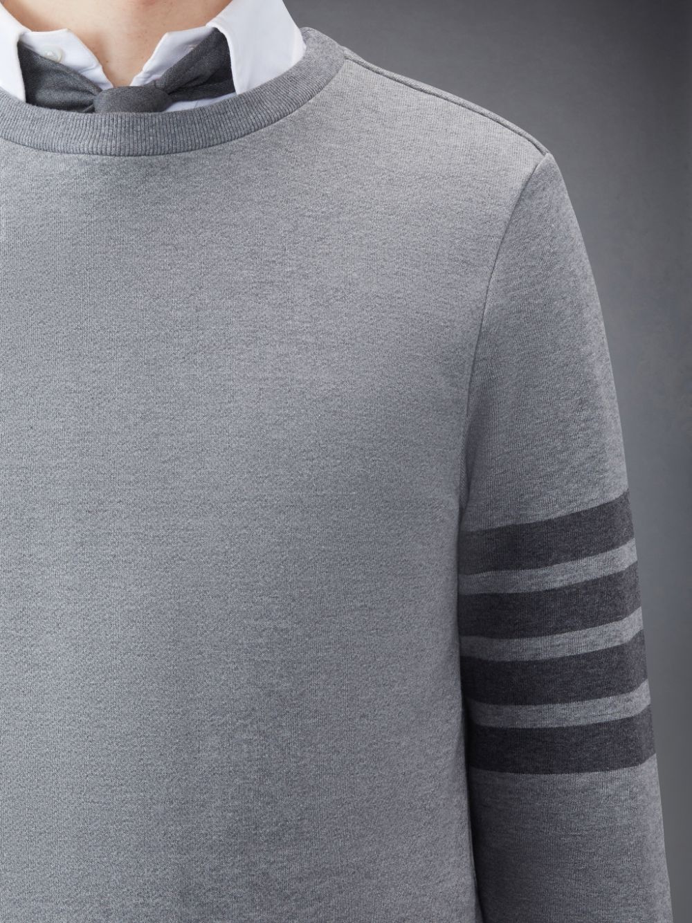 Thom Browne Classic Loopback 4-Bar Relaxed Sweatshirts Herren Grau | GVZ79H59155