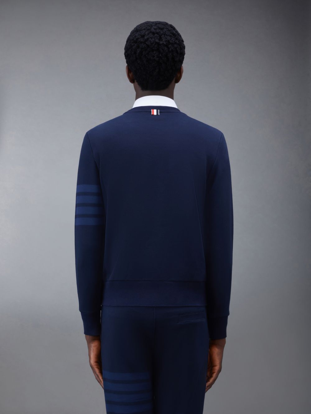 Thom Browne Classic Loopback 4-Bar Relaxed Sweatshirts Herren Blau | ZSO84C46075