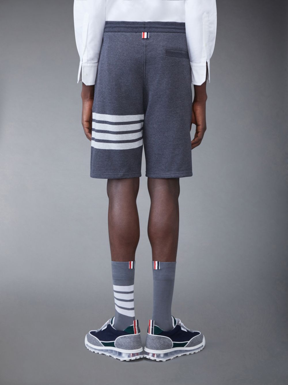 Thom Browne Classic Loopback 4-Bar Sweatshorts Herren Grau | ESN51D80028