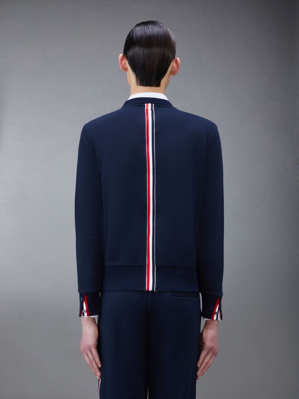 Thom Browne Classic Loopback Stripe Pullover Herren Blau | XLQ71Y62312
