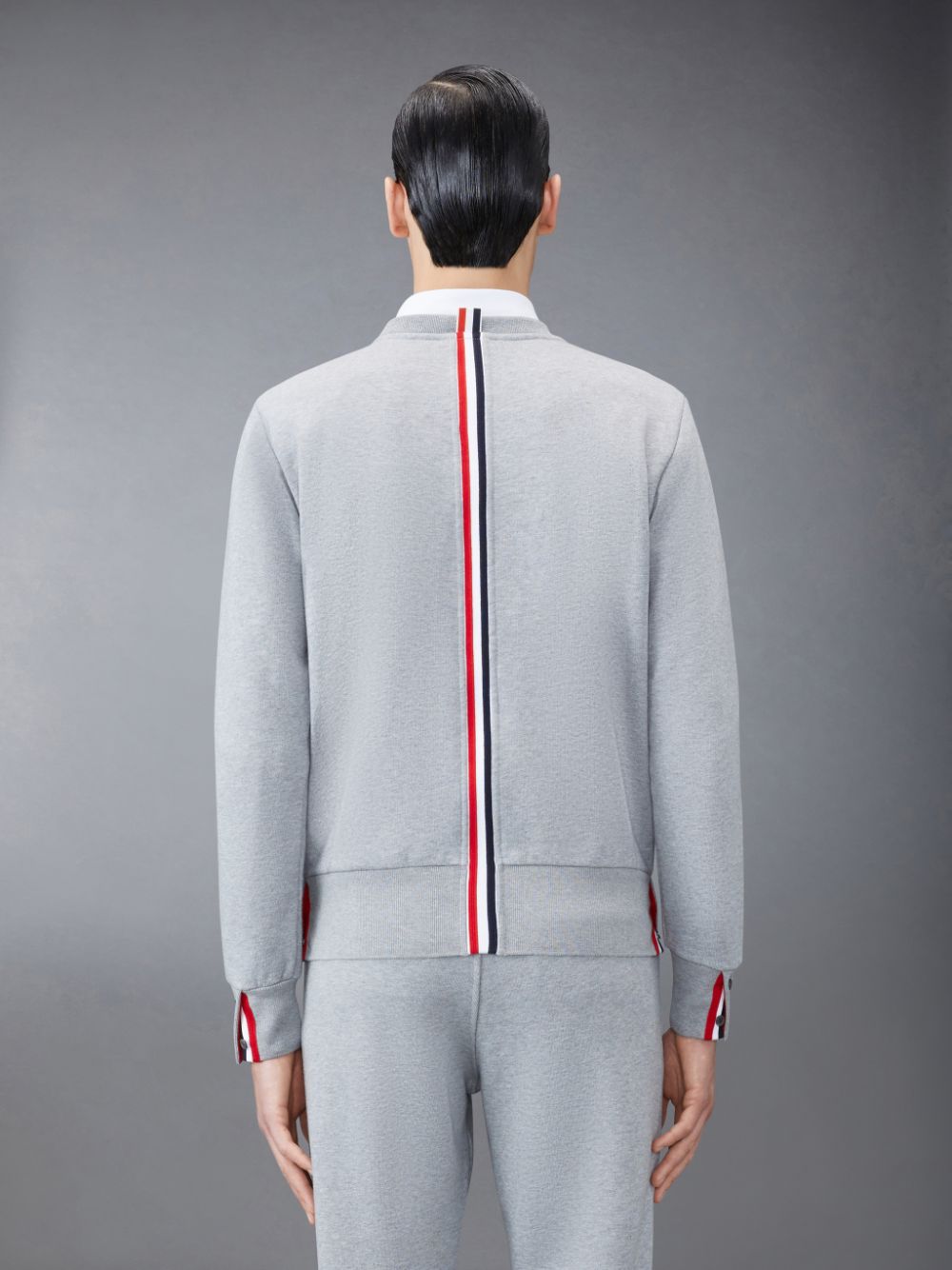 Thom Browne Classic Loopback Stripe Pullover Herren Grau | CVT38L35042