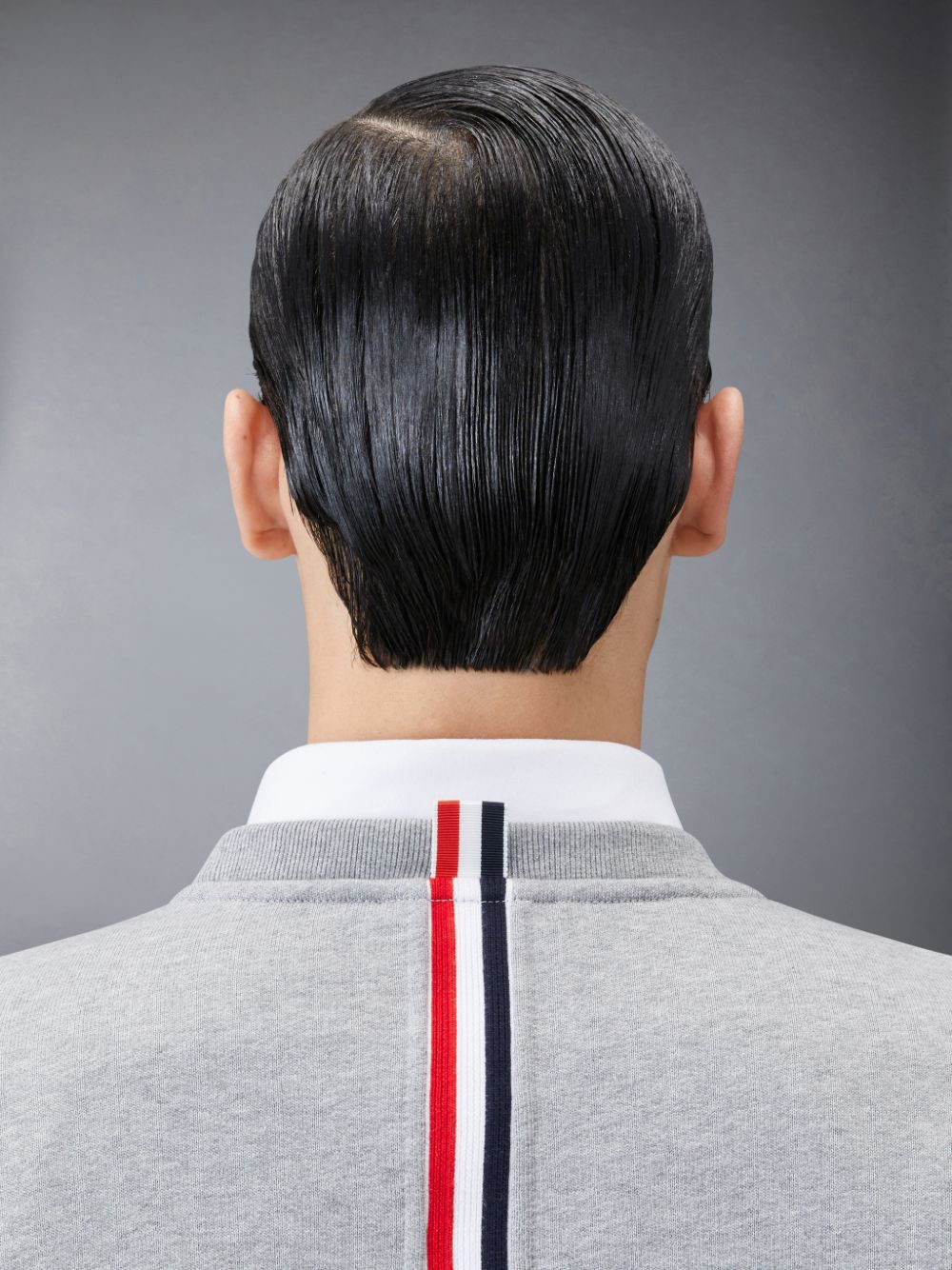 Thom Browne Classic Loopback Stripe Pullover Herren Grau | CVT38L35042
