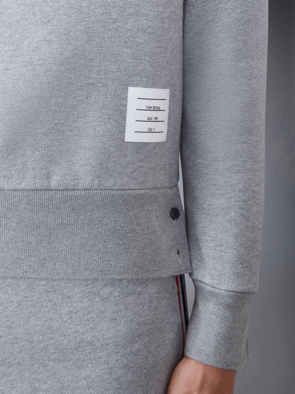 Thom Browne Classic Loopback Stripe Pullover Herren Grau | CVT38L35042