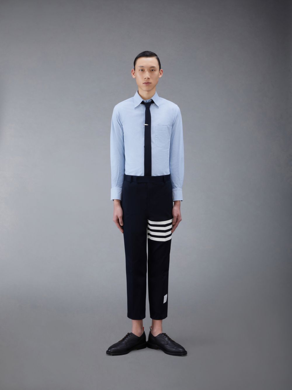 Thom Browne Classic Oxford Button-Down Hemd Herren Blau | QCN56S29351
