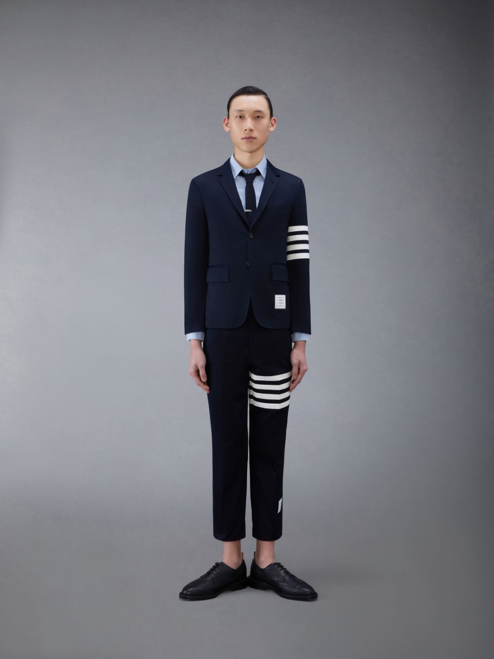 Thom Browne Classic Oxford Button-Down Hemd Herren Blau | QCN56S29351
