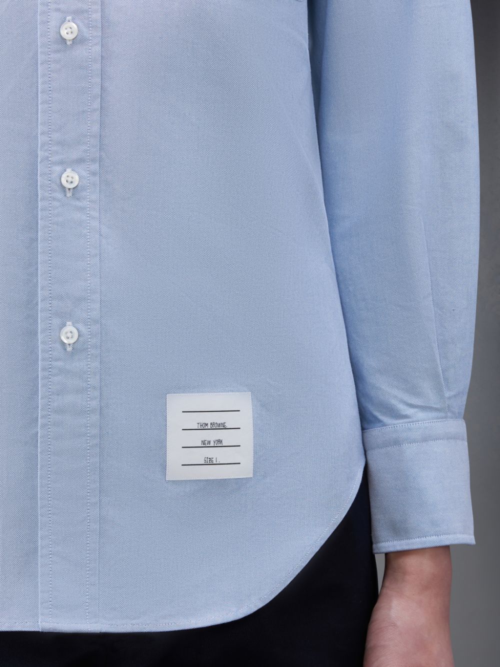 Thom Browne Classic Oxford Button-Down Hemd Herren Blau | QCN56S29351