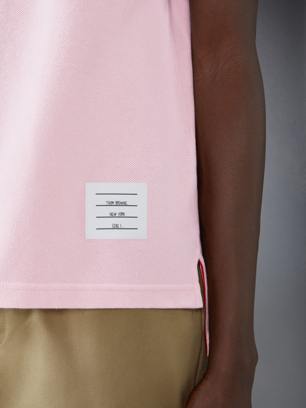 Thom Browne Classic Pique 4-Bar Short Sleeve Poloshirt Herren Rosa | CWC19H52784