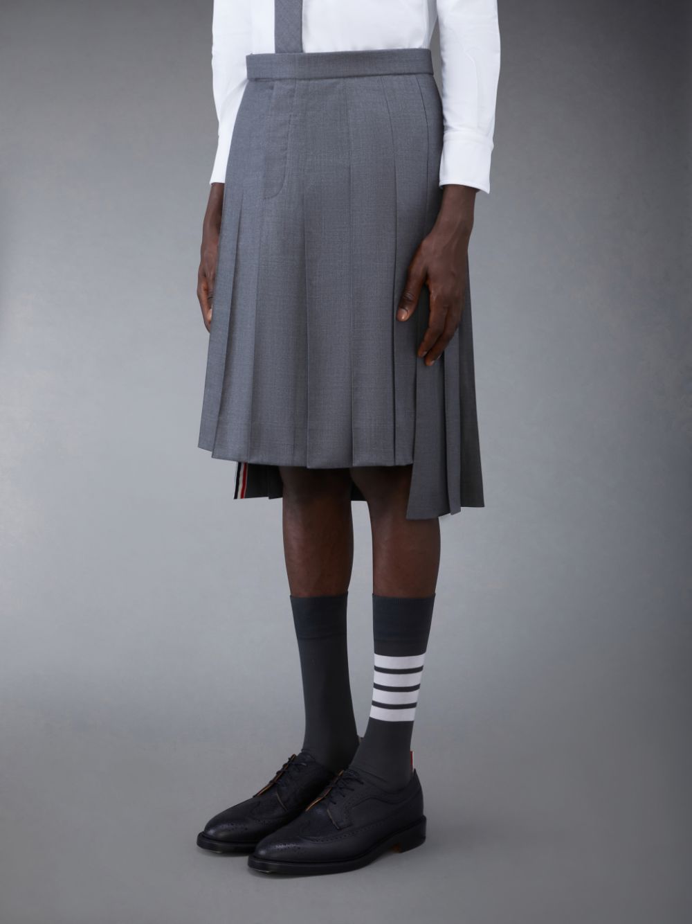 Thom Browne Classic Twill Pleated Röcke Herren Grau | QGL05O02053