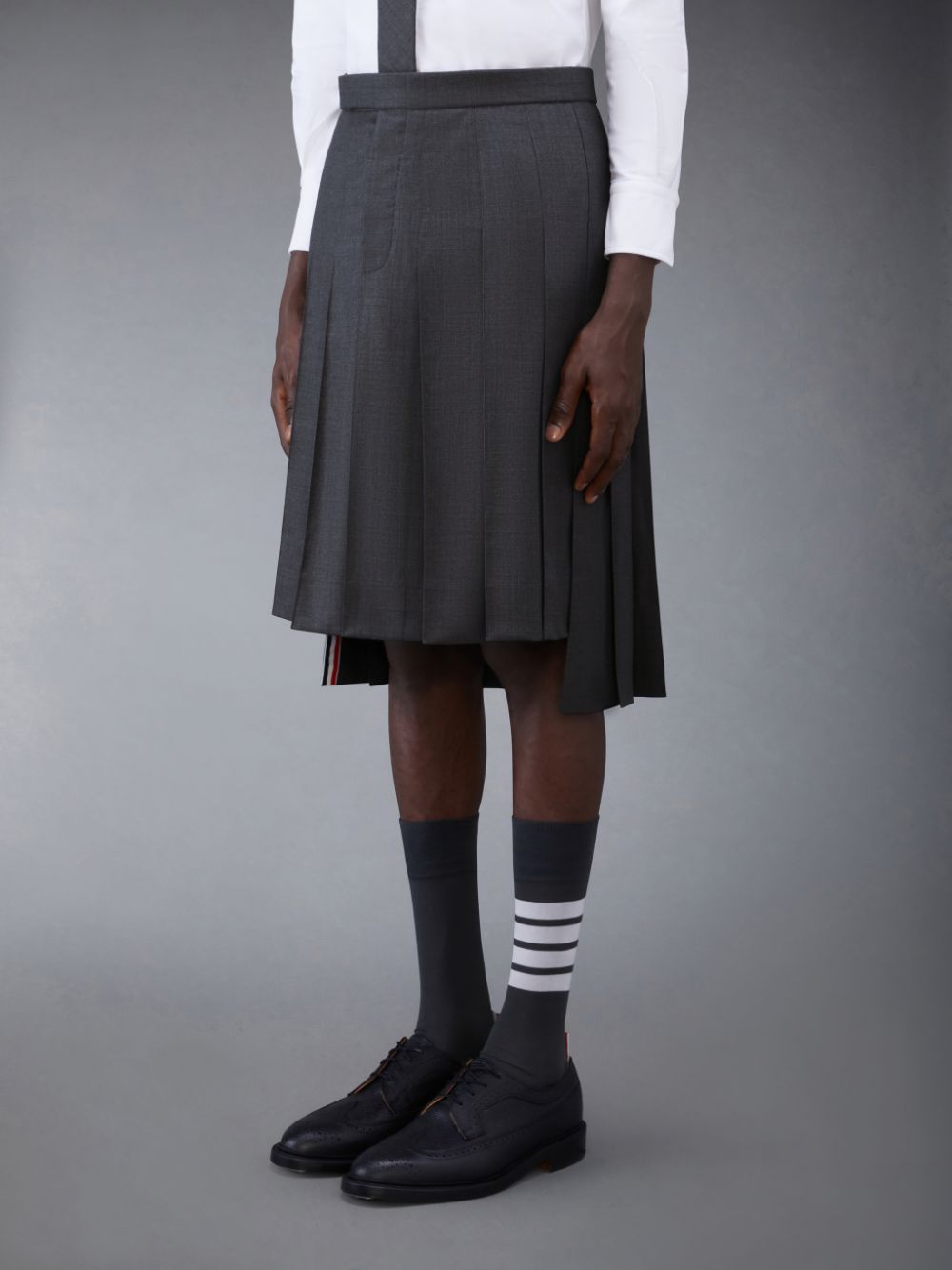 Thom Browne Classic Twill Pleated Röcke Herren Grau | TMR49C33451