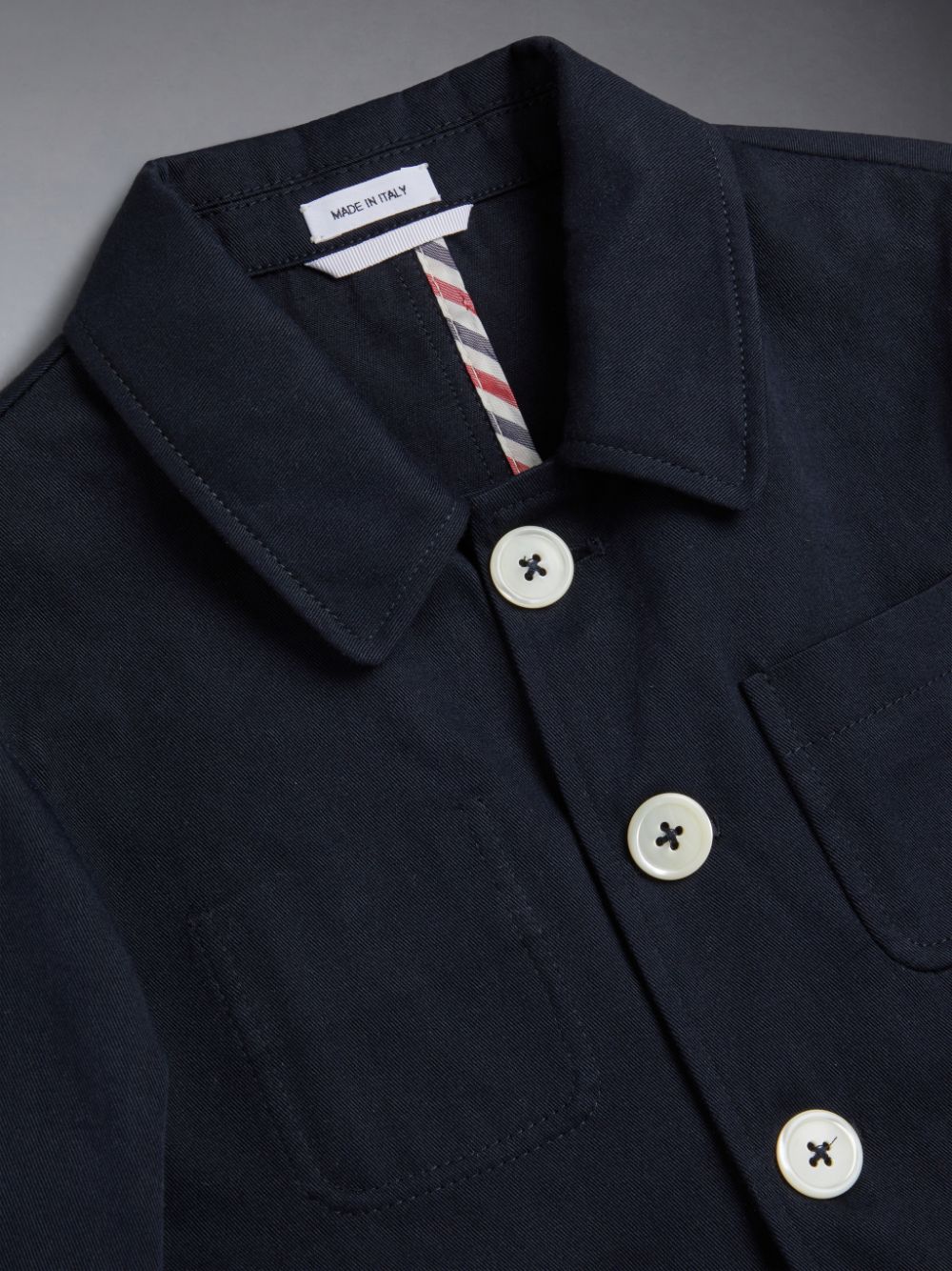 Thom Browne Cotton 4-Bar Jacken Jungen Blau | ISW65N86017