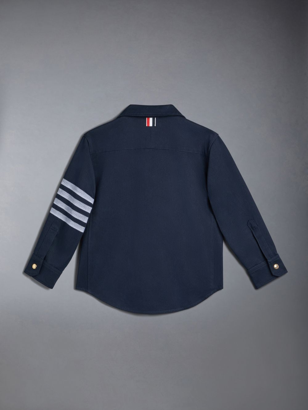 Thom Browne Cotton 4-Bar Shirt Jacken Jungen Blau | UVZ96C20844