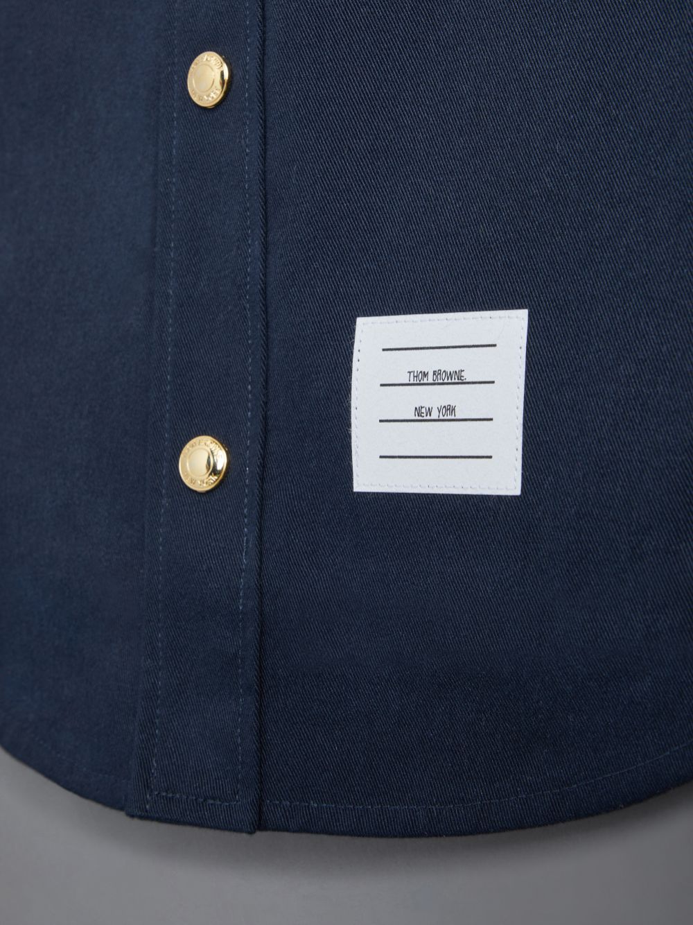 Thom Browne Cotton 4-Bar Shirt Jacken Jungen Blau | UVZ96C20844