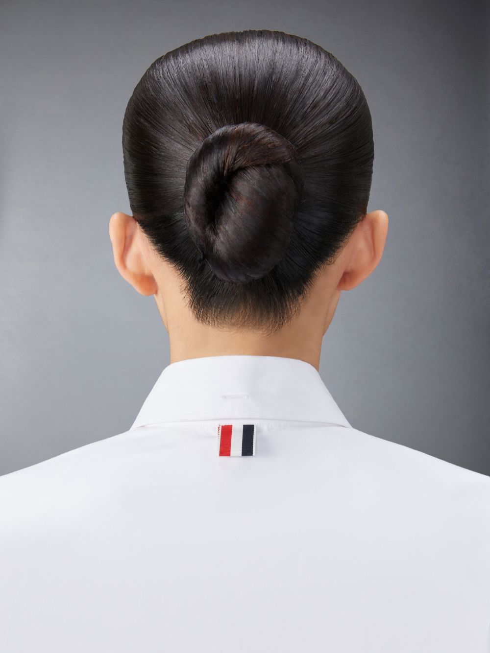 Thom Browne Cotton Armband Easy Fit Maxi Shirt Kleid Damen Weiß | JLL70U38981
