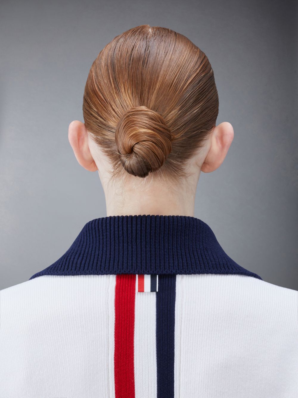 Thom Browne Cotton Cashmere Polo Collar Pocket Jacken Damen Weiß | MPL41G74120
