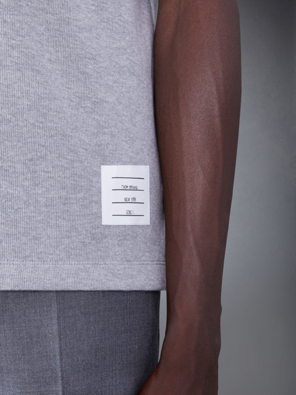 Thom Browne Cotton Interlock Short Sleeve Pocket Poloshirt Herren Grau | YGK79P76722